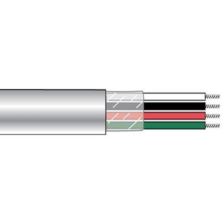 6622 WH001 Alpha Wire Alpha Essentials Communication & Control Control Cable, 2 Cores, 0.25 mm² 24 AWG, Unscreened, 1000 ft, White