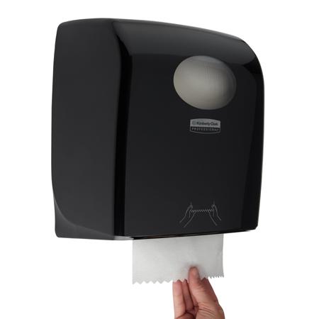 7376 Aquarius ABS Black Wall Mounting Paper Towel Dispenser, 307mm x 243mm x 382mm