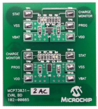 MCP73831EV Microchip Evaluation Board for  for MCP73831