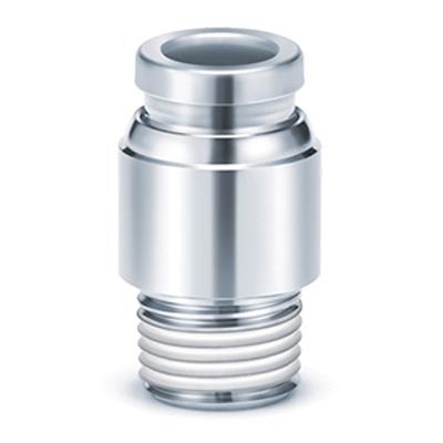 KQB2S08-01S SMC KQ Series Male Connector, Push In 8 mm to R 3/8, Threaded-to-Tube Connection Style,