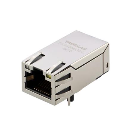 TMJK4039-8KAONL Taoglas RJ45 ICM Series Female RJ45 Connector, Through Hole, Cat5e Right Angle 1 Port 1 -Way