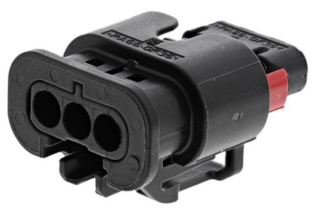 1488991-1 TE Connectivity MCON 1.2 Series, 1 Row 3 Way Cable Mount Socket Housing