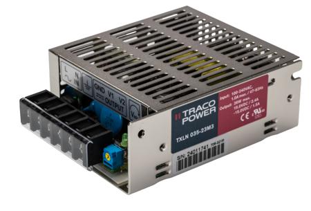 TXLN-035-23M3 TRACOPOWER Switching Power Supply, 15V dc, 1.5A, 36W, Dual Output