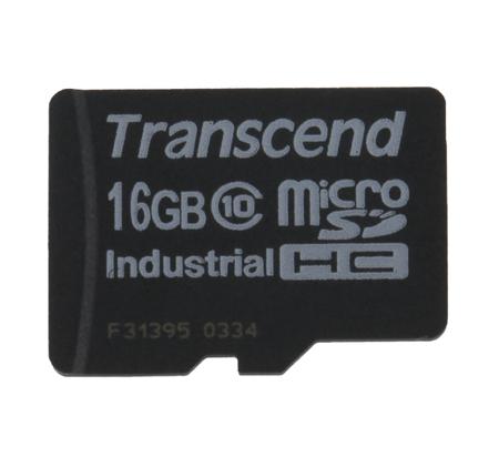 TS16GUSDC10I Transcend 16 GB Industrial MicroSDHC Micro SD Card, Class 10