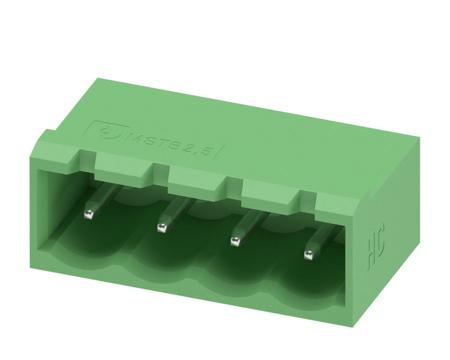1923775 Phoenix Contact, 5.0mm Pitch, MSTBA 2.5 HC/ 4-G, 4 Way, Pluggable Terminal Block, Header, Solder Termination,