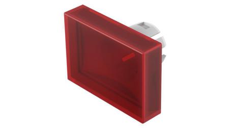51-901.2 EAO Red Rectangular Push Button Lens for Use with 51 Series Switches