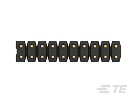 2842126-6 TE Connectivity AMPMODU Series Straight Through Hole Pin Header, 12 Contact(s), 2 mm Pitch, 2 Row, Unshrouded