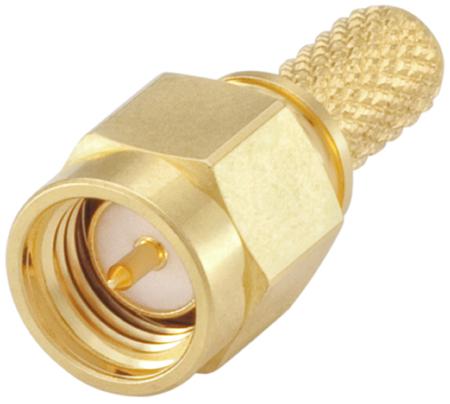 32S107-307L5 Rosenberger SMA Series, Plug Cable Mount SMA Connector, 50Ω, Crimp Termination, Straight Body