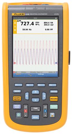 FLUKE-125B/UK Fluke 125B ScopeMeter 120B Series, 40MHz Handheld Oscilloscope, 2 Analogue Channels