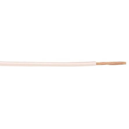 3051/1 WH001 Alpha Wire Hook-up Wire PVC Series White 0.33 mm² Hook Up Wire, 22 AWG, 1/0.64 mm, 305m, PVC Insulation,