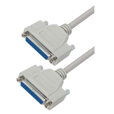 CSMN25FF-25 L-Com Female D-Sub to Female D-Sub Cable assembly, 25ft PVC