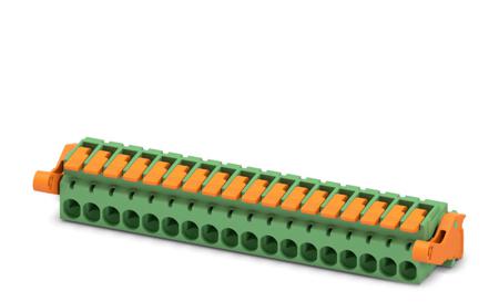 1110624 Phoenix Contact, 5.08mm Pitch, 18 Way, , Pluggable Terminal Block, Plug, Cable Mount, Push-In Termination,