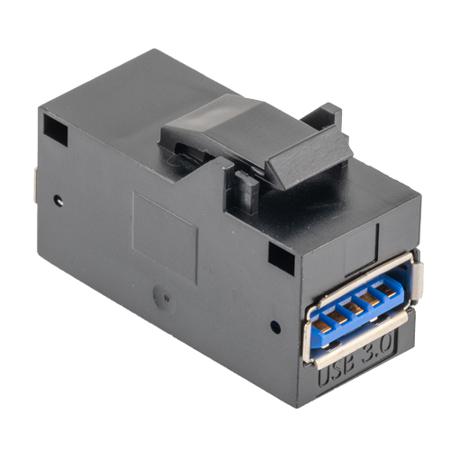 U3C00029 L-Com Straight, Panel Mount, Plug- Single Port Type Type F 3 USB Connector