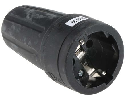 849-6096 RS PRO German Mains Sockets, 16A Black, Cable Mount Rubber Screw, 250 V
