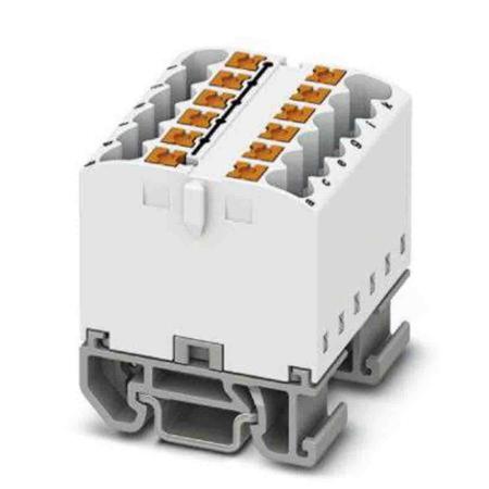 3274134 Phoenix Contact Distribution Block, 12 Way, 4mm², 24A, 690 V, White