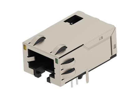 2489048-1 TE Connectivity 24890 Series Female Ethernet Connector, Hole Mount, Cat6a Right Angle 1 Port 8 -Way