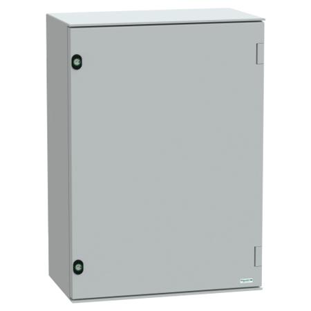 NSYPLM75PG Schneider Electric Thalassa PLM, Fibreglass Reinforced Polyester, Wall Box, IK10, IP66, 300mm x 747 mm x 536 mm