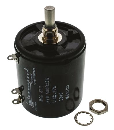 860B1501 Vishay 860 500Ω Rotary Potentiometer 10-Turns 1-Gang Panel Mount,