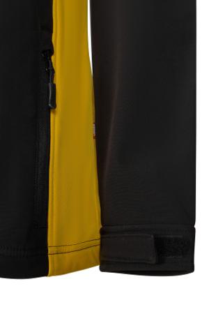 106004_00-17_L Velilla 106004 Black/Yellow, Comfortable, Soft Jacket, L