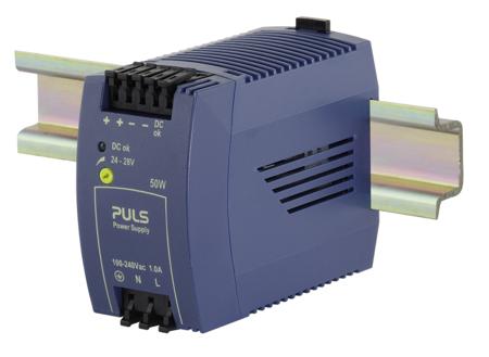 ML50-109 PULS ML50 DIN Rail Power Supply, 240V ac, dc Input, 24V dc Output, 2.1A Output, 50W