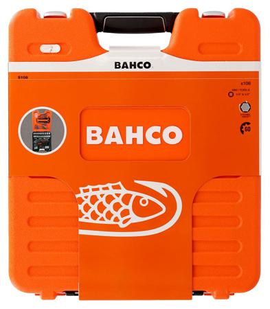 S108 Bahco , 108 Pieces Socket & Bit Set 1/2 in, 1/4 in Hexagon Drive