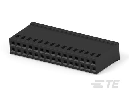2-87456-5 TE Connectivity AMPMODU Series Board PCB Header, 30 Contact(s), 2.54 mm Pitch, 2 Row, Shrouded