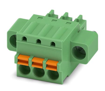 1851245 Phoenix Contact, 3.81mm Pitch, FK-MCP 1.5/ 3-STF-3.81, 3 Way, , Pluggable Terminal Block, Plug, Cable Mount, Spring