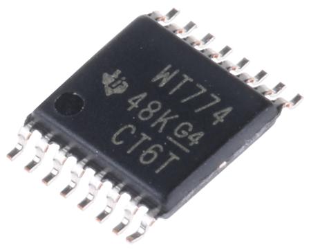 SN74AVC4T774PW Texas Instruments , Dual Bus Transceiver, 4-Bit Non-Inverting 3-State, 16-Pin TSSOP