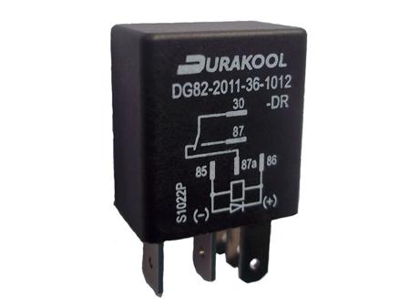 DG82-7011-36-1012-DR-P001 Durakool PCB Mount Automotive Relay, 24V Coil Voltage, 90A Switching Current, SPST-NO