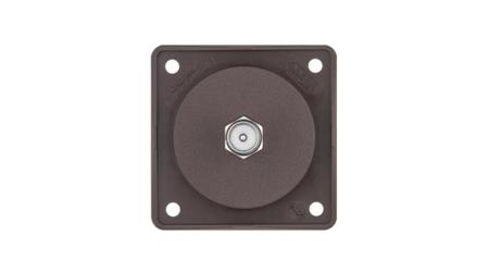 945812501 Socket Brown Female 2 Outlet TV Aerial Connector, Flush Mount