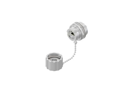 17-150184 CONEC 17 Series Single-Port RJ45 Receptacle Assembly Kit, Cat6a, Shielded