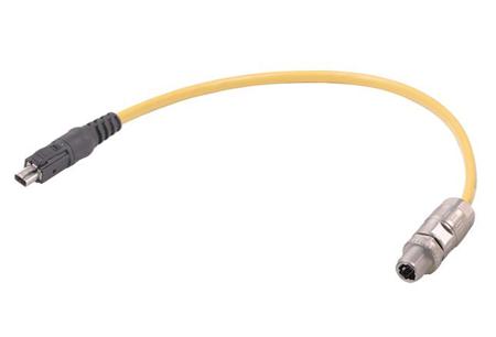 33280214002010 HARTING Straight Male Straight Male 2 way M12 Cable, 1m