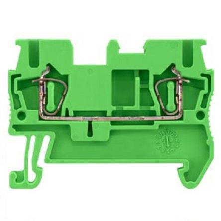 8WH2000-0AF03 Siemens 8WH Series Green Din Rail Terminal, 2.5mm², 1-Level, Spring Termination, CSA