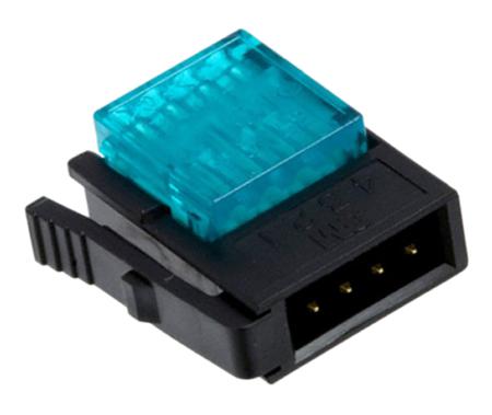 37104-A124-00E MB 3M 4-Way IDC Connector Plug for Cable Mount, 1-Row