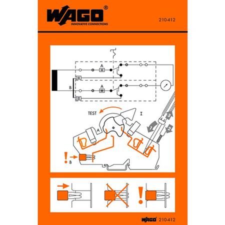 210-412 WAGO Adhesive Pre-Printed Adhesive Label