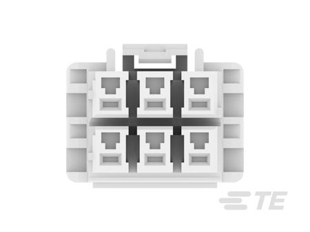 1376393-1 TE Connectivity Compact Power Connector Free Hanging (In Line) Plug, 6, Crimp Termination, 10A, 300 V AC