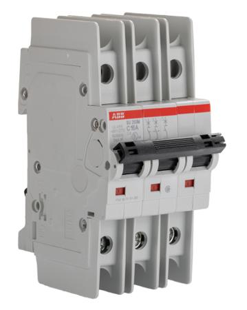 2CDS273337R0164-SU203M-C16 ABB System Pro M Compact 16A MCB, 3P Curve C