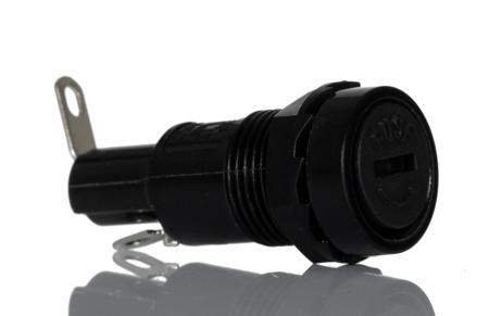 188-4630 RS PRO 10A Manual Cap Panel Mount Fuse Holder for 5 x 20mm Fuse