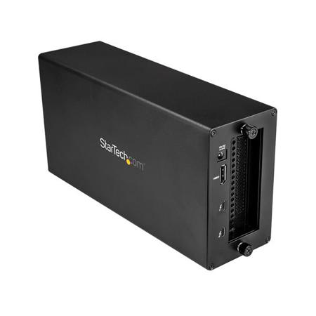 TB31PCIEX16 StarTech.com 2 Port Thunderbolt 3 USB 3.1 USB C Thunderbolt 3 Hub, AC Adapter Powered, 280 x 142 x 82mm
