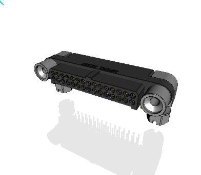 MHDAS2M030YCE51 Amphenol Socapex MHDAS Series Right Angle PCB PCB Header, 30 Contact(s), 1.27 mm Pitch, 2 Row, Shrouded