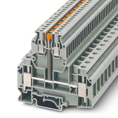 2775485 Phoenix Contact  UKKB 10/2.5-PV Series Grey, 10mm², Double-Level, Screw Termination