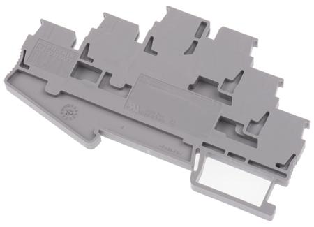 3036042 Phoenix Contact  Clipline Series Grey, 4mm², Triple-Level, Spring Clamp Termination