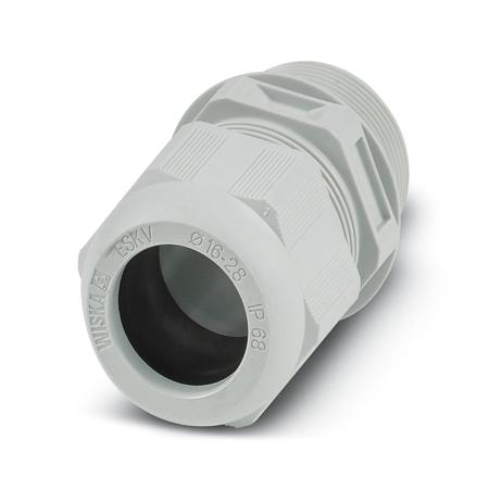 1424518 Phoenix Contact 1424 Series Light Grey Polyamide Cable Gland, M40 Thread, 28mm min., 16mm max., IP68