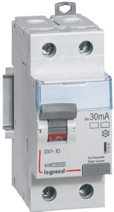 4-115-55 2P 40 A, RCD Switch, Trip Sensitivity 30mA, DIN Rail Mount 4115