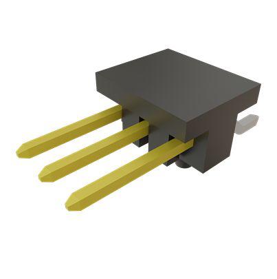 TSM-103-02-L-SH-A-P-TR Samtec TSM Series Horizontal Surface Mount PCB Header, 3 Contact(s), 2.54mm Pitch, 1 Row(s), Unshrouded