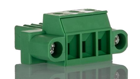 1840557 Phoenix Contact, 7.62mm Pitch, DFK-PC 4/ 2-GF-7.62, 2 Way, , Pluggable Terminal Block, Feed Through Header, Direct
