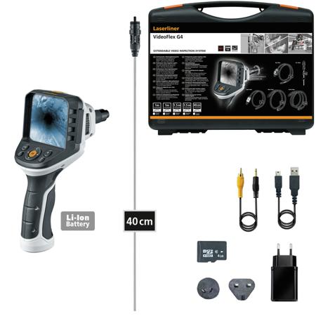 092-948A Laserliner 4mm probe Inspection Camera Kit, 400mm Probe Length, 320 X 240pixels Resolution, LED Illumination