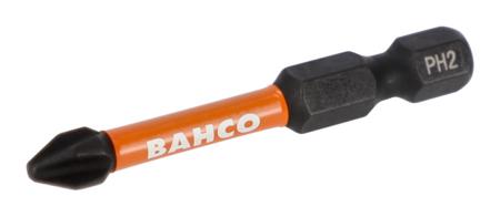 66IM/50PH2-2P Bahco Screwdriver Bit, PH2 Tip, 1/4 in Drive, 50 mm Overall