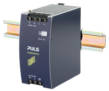 CS10-243 PULS CS10 DIN Rail Power Supply, 120V ac Input, 24V dc Output, 10A Output, 240W
