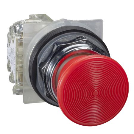 9001KR24RH13 Schneider Electric Harmony 9001K Series, Red Push Button Head, Spring Return, 30mm Cutout